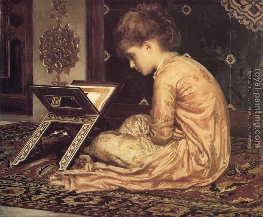 Lord Frederick Leighton : At a Reading Desk